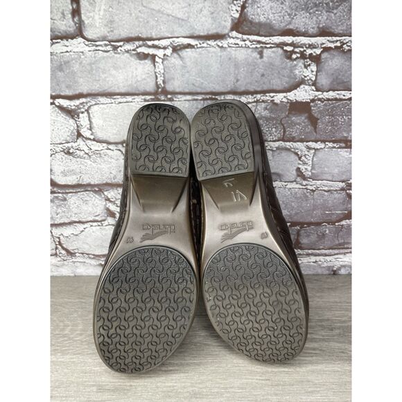 Dansko Tamara Chocolate Leather Strap Clogs Shoes Women Sz 40EU/9M US 4800457800 - Picture 6 of 16